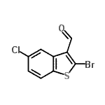 CAS#: 680212-97-9, 2-Bromo-5-chloro-1-benzothiophene-3-carbaldehyde