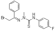 CAS 登录号:680215-17-2, (2E)-2-(2-溴-1-苯基乙亚基)-N-(4-氟苯基)-1-甲基肼基硫代甲酰胺