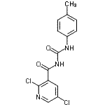 CAS 登录号：680216-67-5， 2,5-二氯-N-[(4-甲基苯基)氨基甲酰]烟酰胺