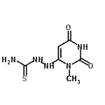CAS#: 680222-82-6, 2-(3-Methyl-2,6-dioxo-1,2,3,6-tetrahydro-4-pyrimidinyl)hydrazinecarbothioamide