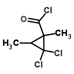 CAS#: 68077-53-2, 2,2-Dichloro-1,3-dimethylcyclopropanecarbonyl chloride