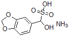 CAS 登录号:68083-32-9, alpha-羟基-1,3-苯并二氧戊环-5-甲烷磺酸铵盐
