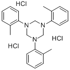 CAS 登录号：68083-44-3， 六氢-1,3,5-三(O-甲苯基)-1,3,5-三嗪三盐酸盐