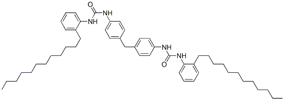 CAS 登录号：68084-56-0， N,N''-(亚甲基二对亚苯基)二[N'-(十二烷基苯基)脲]