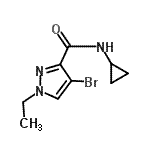 CAS 登录号：681015-53-2， 4-溴-N-环丙基-1-乙基-1H-吡唑-3-甲酰胺