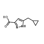 CAS#: 681034-57-1, 5-(Cyclopropylmethyl)-1H-pyrazole-3-carboxylic acid