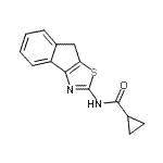 CAS#: 681155-66-8, N-(8H-Indeno[1,2-d][1,3]thiazol-2-yl)cyclopropanecarboxamide