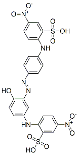 CAS 登录号：68134-19-0， 2-[[4-[[2-羟基-5-[(4-硝基-2-磺基苯基)氨基]苯基]偶氮]苯基]氨基]-5-硝基苯磺酸