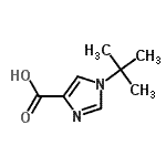 CAS#: 681484-74-2, 1-(2-Methyl-2-propanyl)-1H-imidazole-4-carboxylic acid