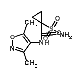 CAS 登录号：681808-48-0， N-(3,5-二甲基异恶唑-4-基)-1-氨基磺酰基-环丙烷-1-甲酰胺