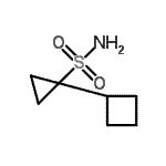CAS#: 681808-64-0, 1-(cyclobutylmethyl)cyclopropane-1-sulfonamide