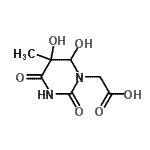 CAS#: 681850-19-1, (5,6-Dihydroxy-5-methyl-2,4-dioxotetrahydro-1(2H)-pyrimidinyl)acetic acid