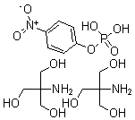 CAS 登录号:68189-42-4, 4-硝基苯基磷酸酯二(三(羟基甲基)甲胺)盐
