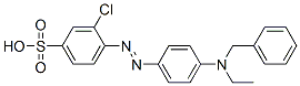 CAS 登录号：68213-90-1， 4-[[4-[(苄基)乙基氨基]苯基]偶氮]-3-氯苯磺酸