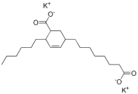CAS 登录号：68227-50-9， 5-羧基-4-己基环己-2-烯-1-辛酸钾