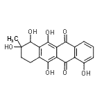 CAS#: 6824-61-9, 1,6,7,8,11-Pentahydroxy-8-Methyl-7,8,9,10-Tetrahydro-5,12-Tetracenedione