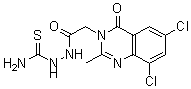 CAS#: 68241-04-3, [[2-(6,8-Dichloro-2-Methyl-4-Oxo-Quinazolin-3-Yl)Acetyl]Amino]Thiourea
