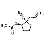 CAS 登录号：682746-77-6， (1R,2R)-2-烯丙基-2-氰基环戊基乙酸酯