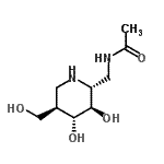 CAS#: 682771-51-3, N-{[(2R,3R,4R,5R)-3,4-Dihydroxy-5-(hydroxymethyl)-2-piperidinyl]methyl}acetamide