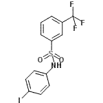 CAS#: 682786-18-1, N-(4-Iodophenyl)-3-(trifluoromethyl)benzenesulfonamide