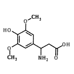 CAS#: 682804-24-6, 3-amino-3-(4-hydroxy-3,5-dimethoxy-phenyl)propanoic acid