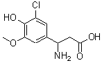 CAS#: 682804-55-3, 3-amino-3-(3-chloro-4-hydroxy-5-methoxy-phenyl)propanoic acid