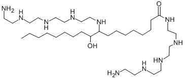 CAS#: 68298-14-6, 21-Amino-N-[2-[[2-[[2-[(2-Aminoethyl)Amino]Ethyl]Amino]Ethyl]Amino]Ethyl]-9-(1-Hydroxynonyl)-9,12,15,18-Tetraazahenicosanamide