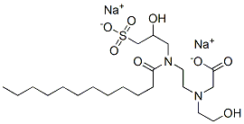 CAS 登录号：68298-16-8， N-(2-羟基乙基)-N-[2-[(2-羟基-3-磺基丙基)(1-氧代十二烷基)氨基]乙基]甘氨酸二钠盐