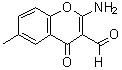 CAS 登录号：68301-75-7， 2-氨基-6-甲基-4-氧代-4H-苯并吡喃-3-甲醛