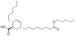 CAS#: 68330-69-8, 5(6)-Carboxy-4-Hexyl-2-Cyclohexene-1-Octanoic Acid Pentyl Ester
