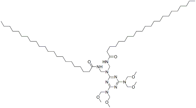 CAS#: 68334-70-3, N,N'-[[[4,6-Bis[Bis(Methoxymethyl)Amino]-1,3,5-Triazin-2-Yl]Imino]Bis(Methylene)]Bis(Docosanamide)