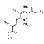CAS#: 68350-77-6, Methyl 4-amino-5-cyano-6-(3-cyano-4-methoxy-4-oxo-2-buten-1-ylidene)-1-methyl-1,6-dihydro-3-pyridinecarboxylate