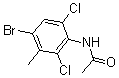 CAS 登录号：68399-95-1， N-(4-溴-2,6-二氯-3-甲基苯基)-乙酰胺