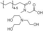 CAS 登录号：68411-96-1， N-(椰油酰)肌氨酸三乙醇胺盐