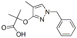 CAS 登录号：68430-08-0， 2-甲基-2-[[4-甲基-1-苄基-1H-吡唑-3-基]氧基]丙酸