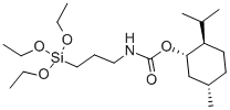 CAS 登录号：68479-61-8， N-(3-三乙氧基硅烷基丙基)氨基甲酸薄荷酯