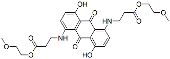CAS#: 68479-79-8, Bis(2-Methoxyethyl) N,N'-(9,10-Dihydro-4,8-Dihydroxy-9,10-Dioxo-1,5-Anthracenediyl)Bis-beta-Alaninate