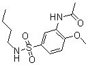 CAS#: 68540-79-4, N-[5-[(Butylamino)Sulfonyl]-2-Methoxyphenyl]-Acetamide