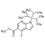 CAS#: 685513-92-2, Methyl 4-fluoro-1-(triisopropylsilyl)-1H-pyrrolo[2,3-b]pyridine-5-carboxylate