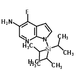 CAS 登录号：685513-93-3， 4-氟-1-(三异丙基硅烷基)-1H-吡咯并[2,3-b]吡啶-5-胺