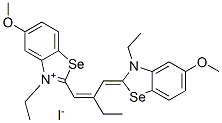 CAS#: 68555-40-8, 3-Ethyl-2-[2-[(3-Ethyl-5-Methoxy-3H-Benzoselenazol-2-Ylidene)Methyl]But-1-Enyl]-5-Methoxybenzoselenazolium Iodide
