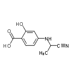 CAS#: 68575-95-1, 4-[(1-Cyanoethyl)amino]-2-hydroxybenzoic acid
