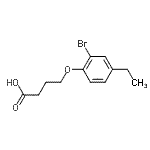 CAS#: 685853-21-8, 4-(2-Bromo-4-ethylphenoxy)butanoic acid