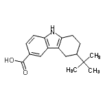 CAS#: 685862-13-9, 3-(2-Methyl-2-propanyl)-2,3,4,9-tetrahydro-1H-carbazole-6-carboxylic acid