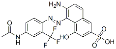 CAS 登录号：68594-62-7， 5-[[4-乙酰氨基-2-(三氟甲基)苯基]偶氮]-6-氨基-4-羟基萘-2-磺酸