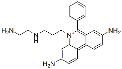 CAS#: 68613-51-4, 3,8-Diamino-5-(3-((2-Aminoethyl)Amino)Propyl)-6-Phenyl-Phenanthridinium