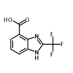 CAS 登录号：6866-57-5， 2-(三氟甲基)-1H-苯并咪唑-4-羧酸