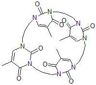 CAS 登录号:68675-73-0, 1,3-三亚甲基胸腺嘧啶环四聚体