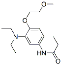 CAS 登录号：68703-72-0， N-[3-(二乙基氨基)-4-(2-甲氧基乙氧基)苯基]丙酰胺