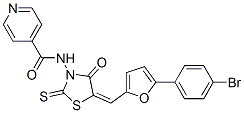 CAS 登录号：68711-03-5， N-[5-[[5-(4-溴苯基)-2-呋喃基]亚甲基]-4-氧代-2-硫酮噻唑烷-3-基]-4-吡啶甲酰胺